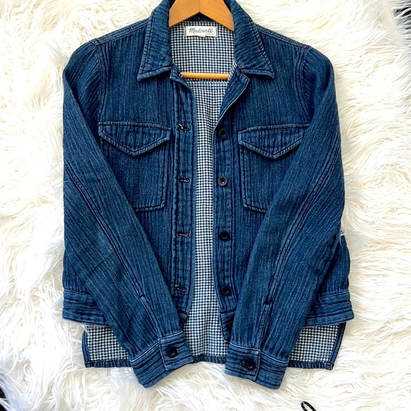 Madewell long Button down sleeve jacket shirt. - Picture 2 of 7